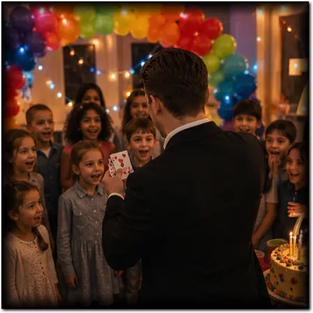 Magicien anniversaire Saujon, La Rochelle, l'Île d'Oléron, Charente-Maritime